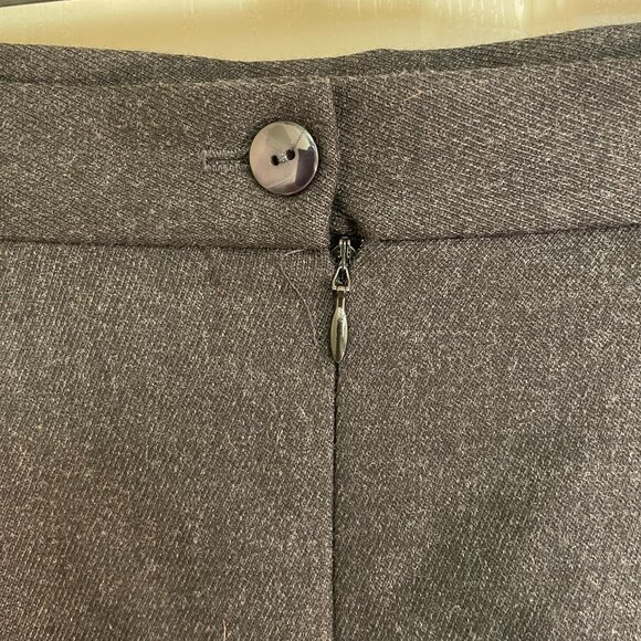 PRESTON & YORK SLATE GREY LONG A-LINE SKIRT SIZE 10 - Picture 2 of 10